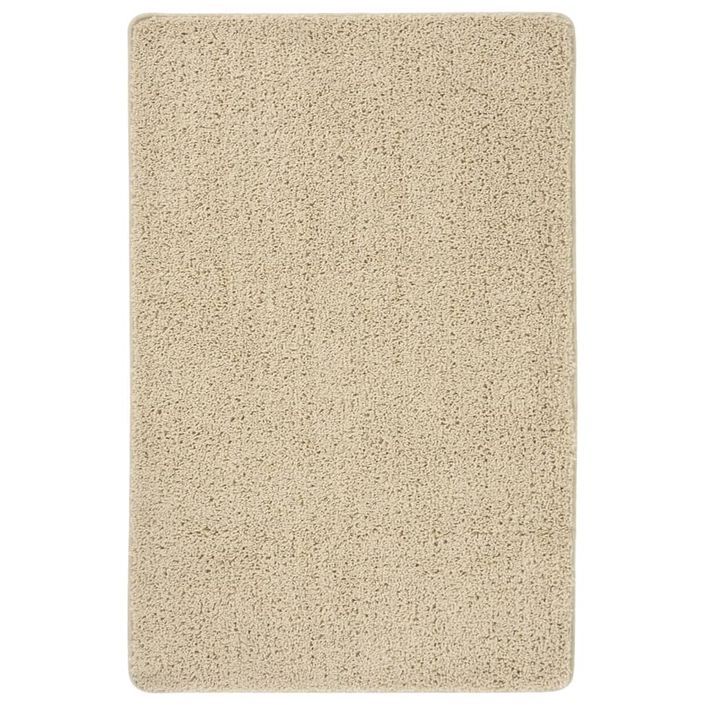 Tapis shaggy antidérapant Crème 200x290 cm - Photo n°1