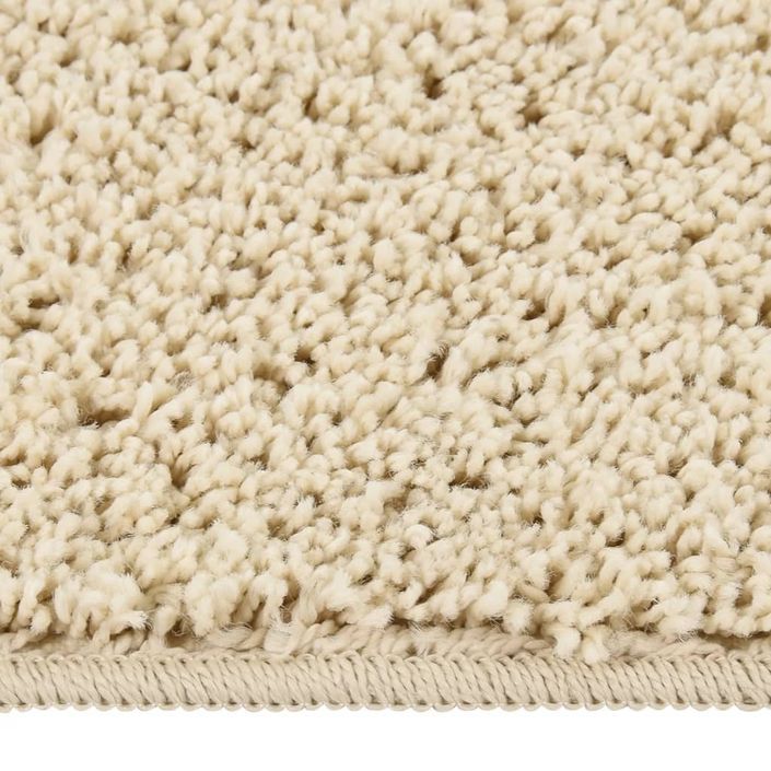 Tapis shaggy antidérapant Crème 200x290 cm - Photo n°2