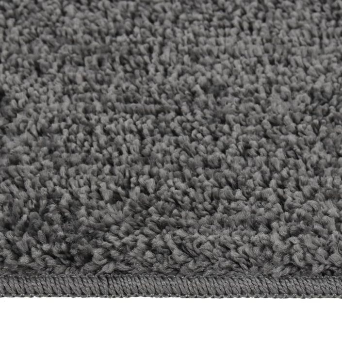 Tapis shaggy antidérapant Gris 140x200 cm - Photo n°2