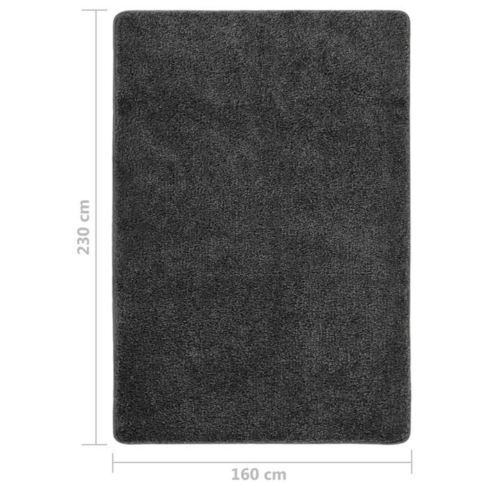 Tapis shaggy antidérapant Gris 160x230 cm - Photo n°5