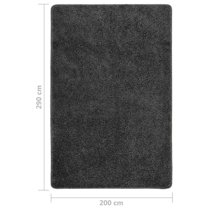 Tapis shaggy antidérapant Gris 200x290 cm - Photo n°5