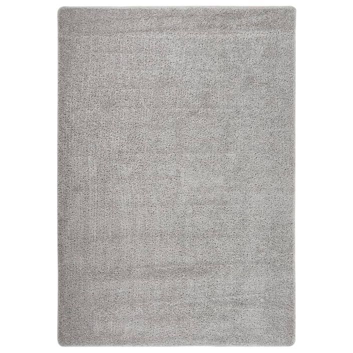 Tapis shaggy antidérapant Gris clair 160x230 cm - Photo n°1