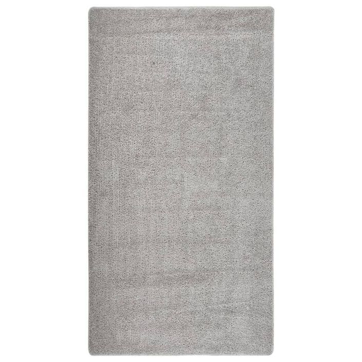 Tapis shaggy antidérapant Gris clair 80x150 cm - Photo n°1