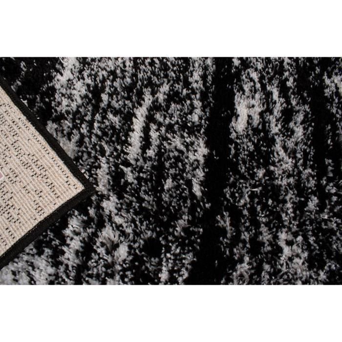 Tapis shaggy doux Oslo 584 - Noir - 100% polyester - 120 x 160 cm - Intérieur - NAZAR - Photo n°3