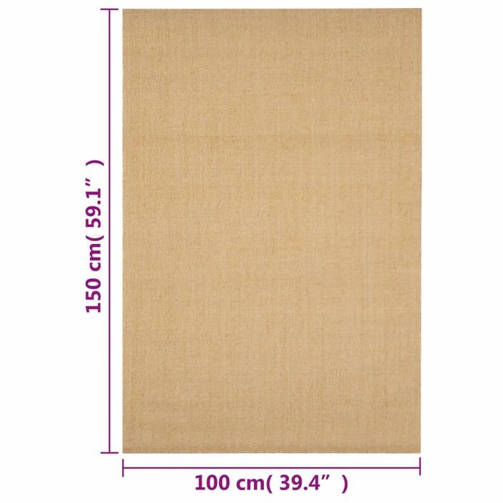 Tapis Sisal naturel 100x150 cm - Photo n°7