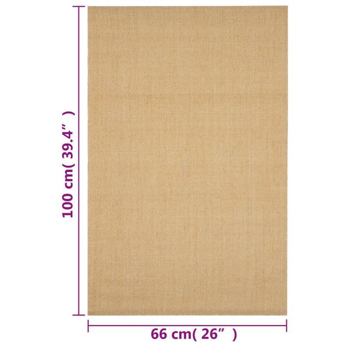 Tapis Sisal naturel 66x100 cm - Photo n°7