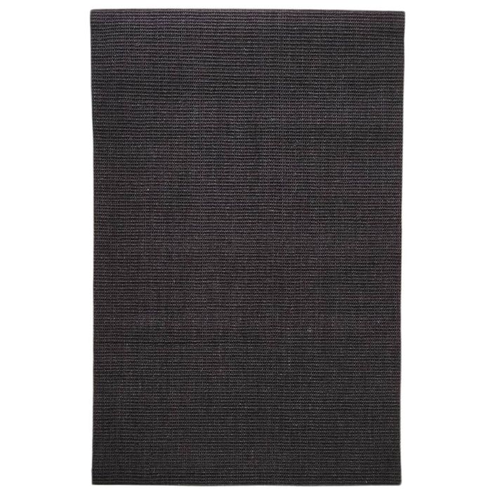 Tapis Sisal naturel 66x100 cm Noir - Photo n°2