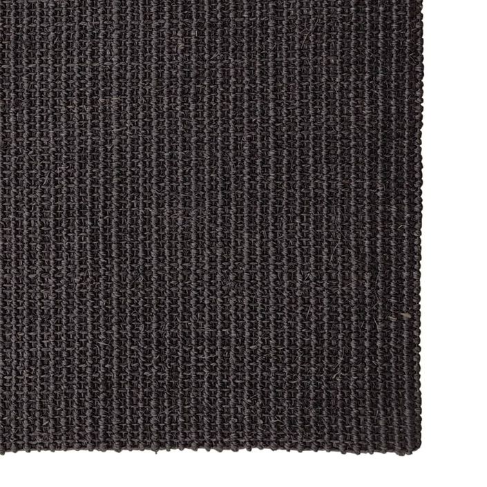 Tapis Sisal naturel 66x100 cm Noir - Photo n°3