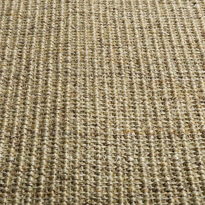 Tapis Sisal naturel 66x300 cm Vert - Photo n°4