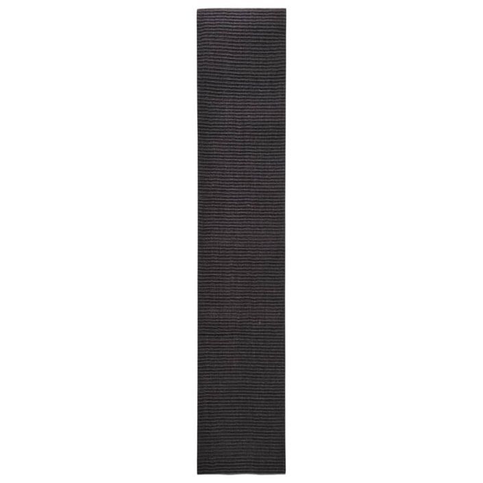 Tapis Sisal naturel 66x350 cm Noir - Photo n°2