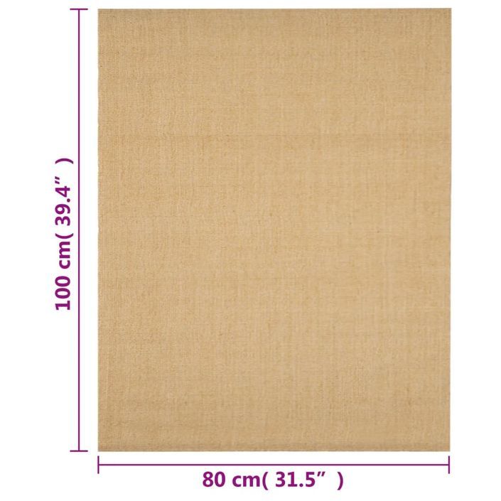 Tapis Sisal naturel 80x100 cm - Photo n°7