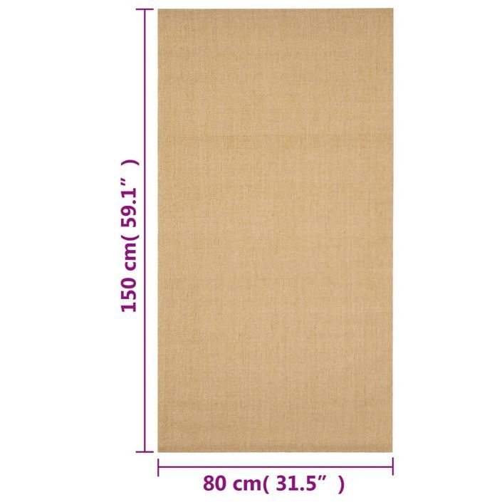 Tapis Sisal naturel 80x150 cm - Photo n°7