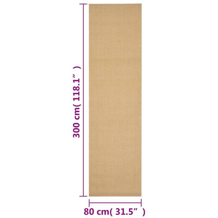 Tapis Sisal naturel 80x300 cm - Photo n°7