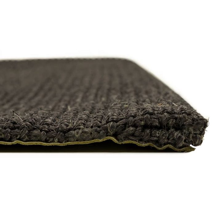 Tapis Sisal naturel 80x300 cm Noir - Photo n°6