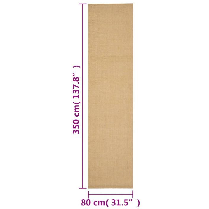 Tapis Sisal naturel 80x350 cm - Photo n°7