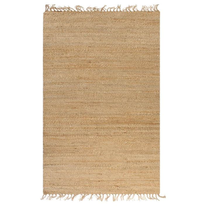 Tapis tissé à la main Jute 120 x 180 cm Naturel - Photo n°1