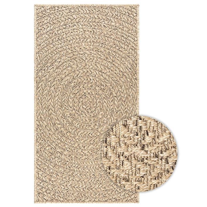 Tapis ZIZUR 100x200 cm aspect de jute intérieur et extérieur - Photo n°1