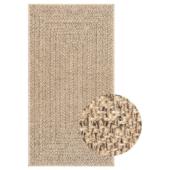 Tapis ZIZUR 100x200 cm aspect de jute intérieur et extérieur - Photo n°1