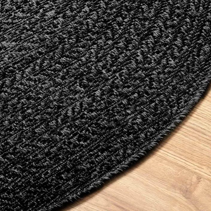 Tapis ZIZUR Ø 160 cm aspect de jute intérieur extérieur - Photo n°6