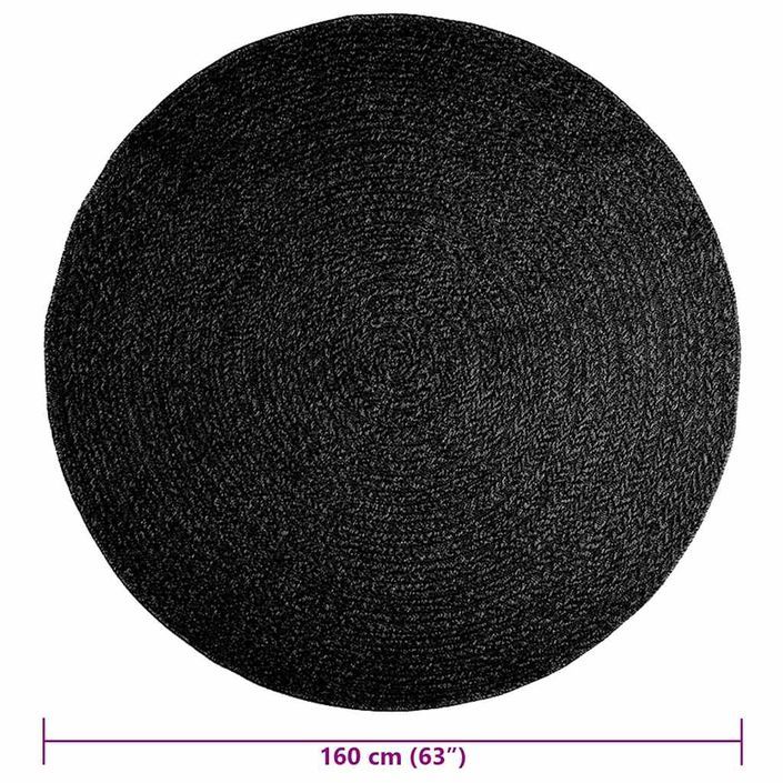 Tapis ZIZUR Ø 160 cm aspect de jute intérieur extérieur - Photo n°9