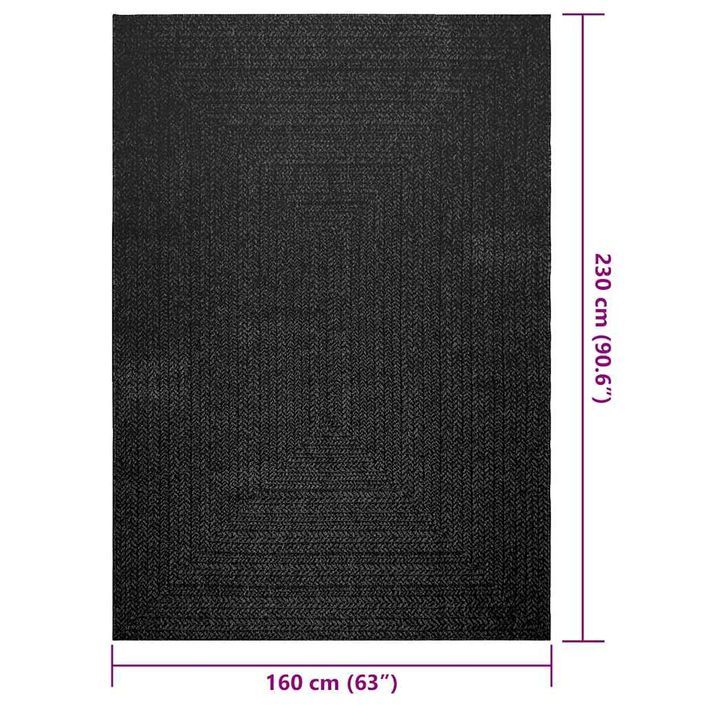 Tapis ZIZUR 160x230 cm aspect de jute intérieur extérieur - Photo n°9