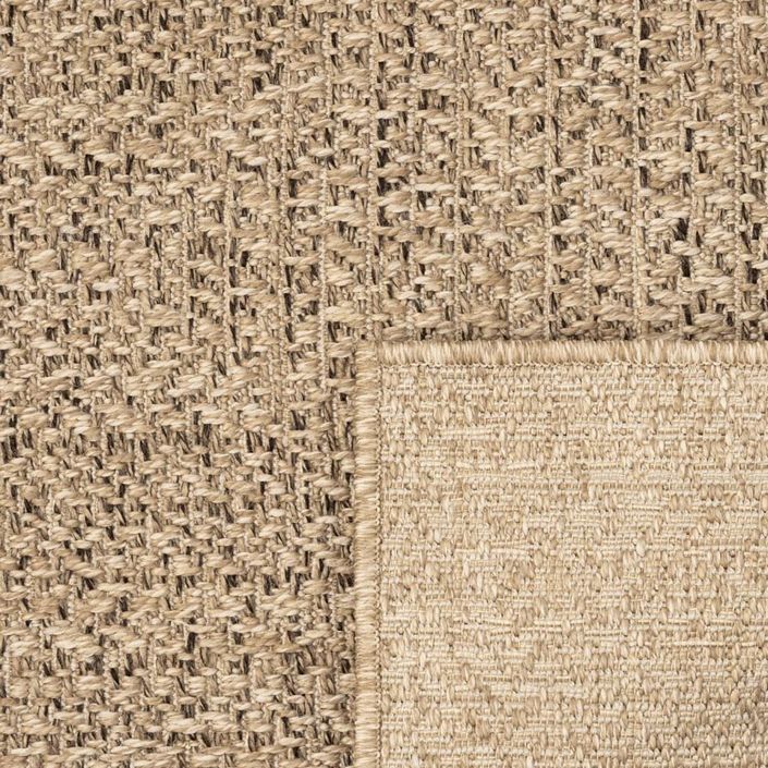 Tapis ZIZUR 240x240 cm aspect de jute intérieur et extérieur - Photo n°6