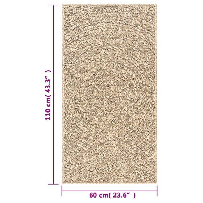 Tapis ZIZUR 60x110 cm aspect de jute intérieur et extérieur - Photo n°8