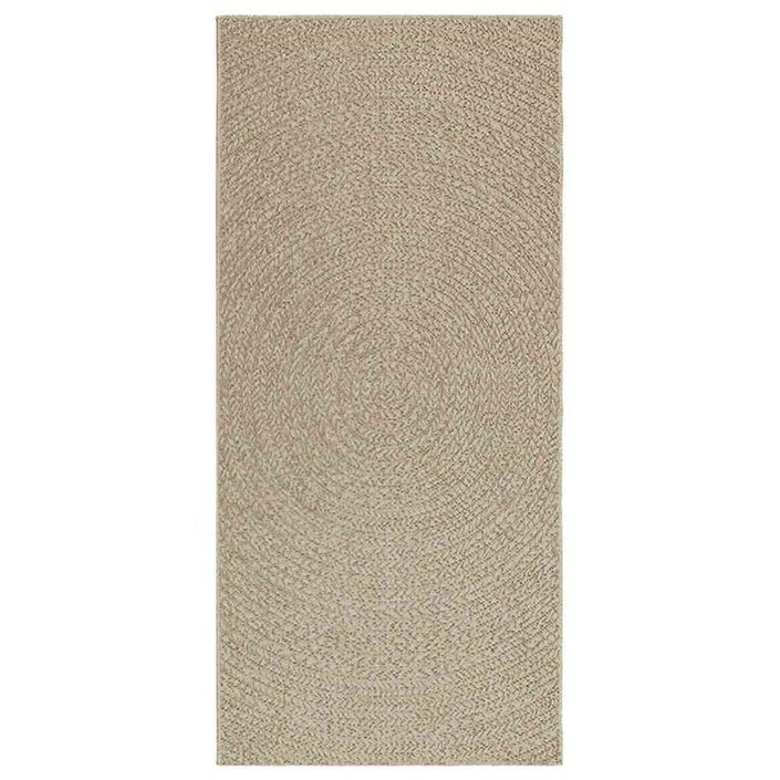 Tapis ZIZUR beige 100x200 cm aspect de jute intérieur extérieur - Photo n°2