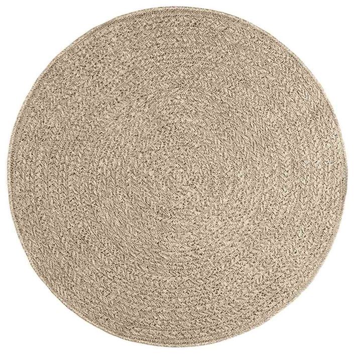 Tapis ZIZUR beige Ø 120cm aspect de jute intérieur et extérieur - Photo n°2