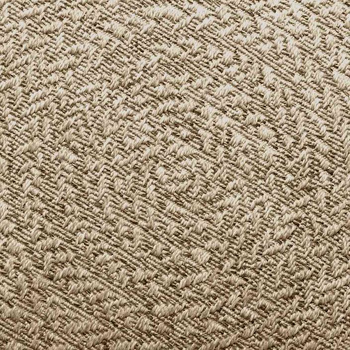 Tapis ZIZUR beige 120x120 cm aspect de jute intérieur extérieur - Photo n°5