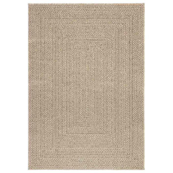 Tapis ZIZUR beige 120x170 cm aspect de jute intérieur extérieur - Photo n°2