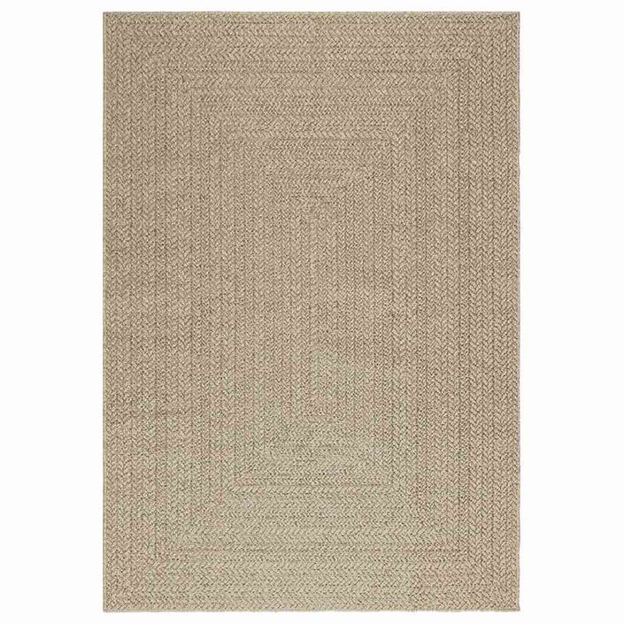 Tapis ZIZUR beige 140x200 cm aspect de jute intérieur extérieur - Photo n°2