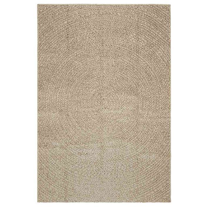 Tapis ZIZUR beige 140x200 cm aspect de jute intérieur extérieur - Photo n°2