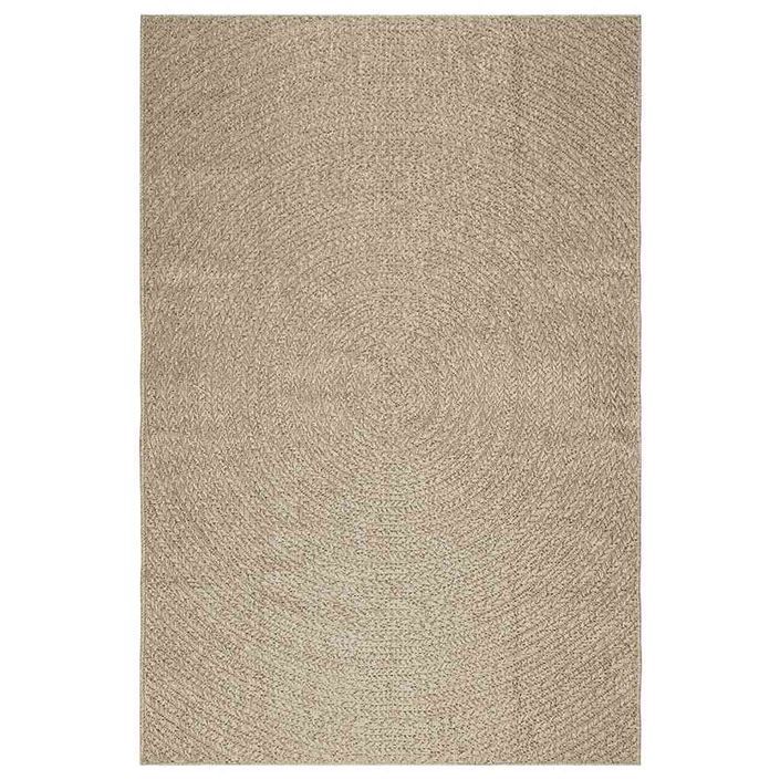 Tapis ZIZUR beige 160x230 cm aspect de jute intérieur extérieur - Photo n°2