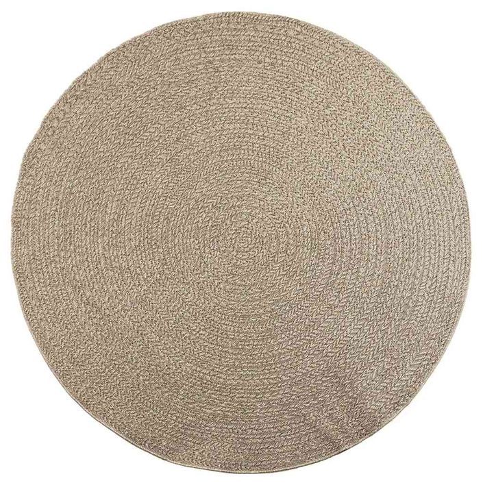 Tapis ZIZUR beige Ø 200cm aspect de jute intérieur et extérieur - Photo n°2