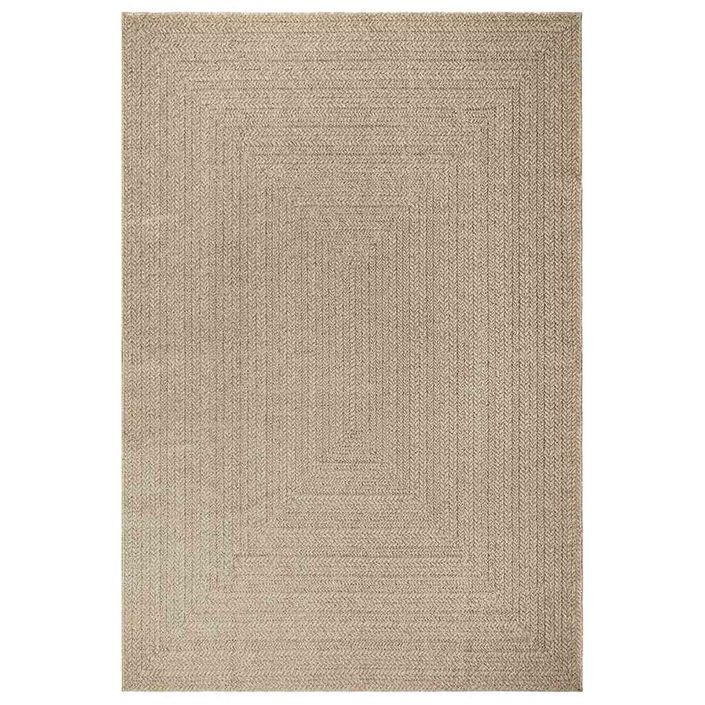 Tapis ZIZUR beige 200x290 cm aspect de jute intérieur extérieur - Photo n°2