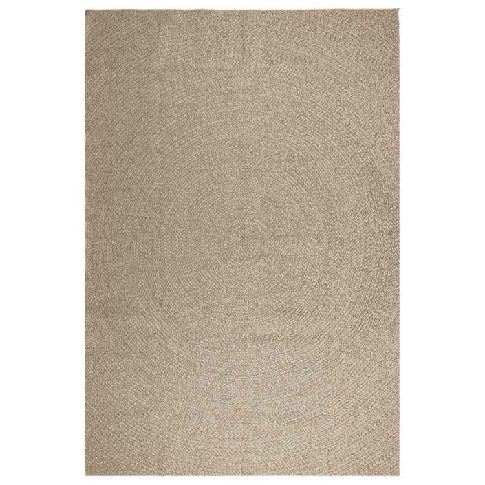 Tapis ZIZUR beige 240x340 cm aspect de jute intérieur extérieur - Photo n°2