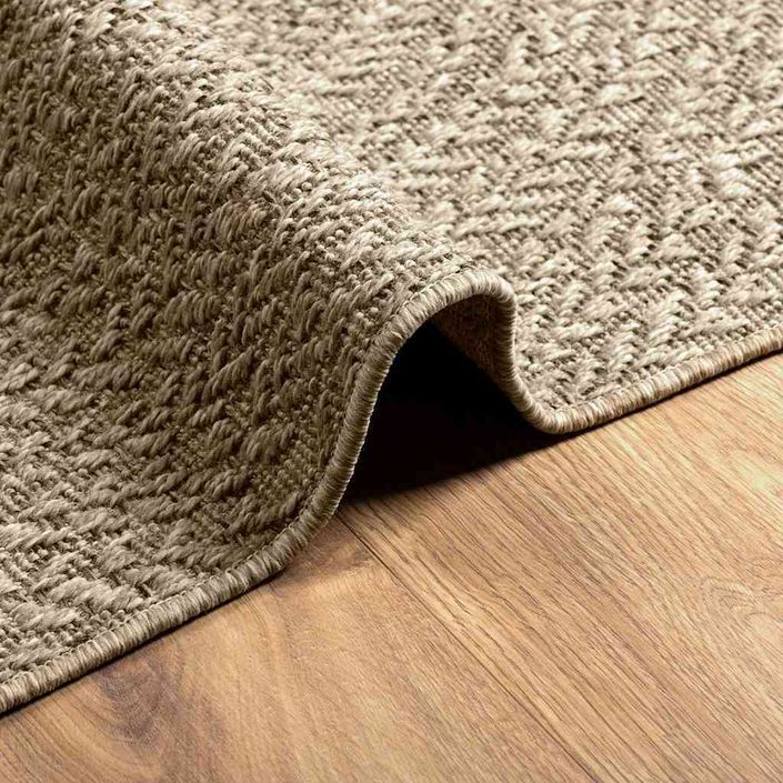 Tapis ZIZUR beige 240x340 cm aspect de jute intérieur extérieur - Photo n°8