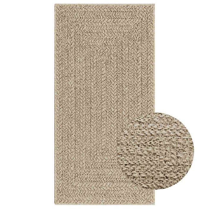 Tapis ZIZUR beige 60x110 cm aspect de jute intérieur extérieur - Photo n°1