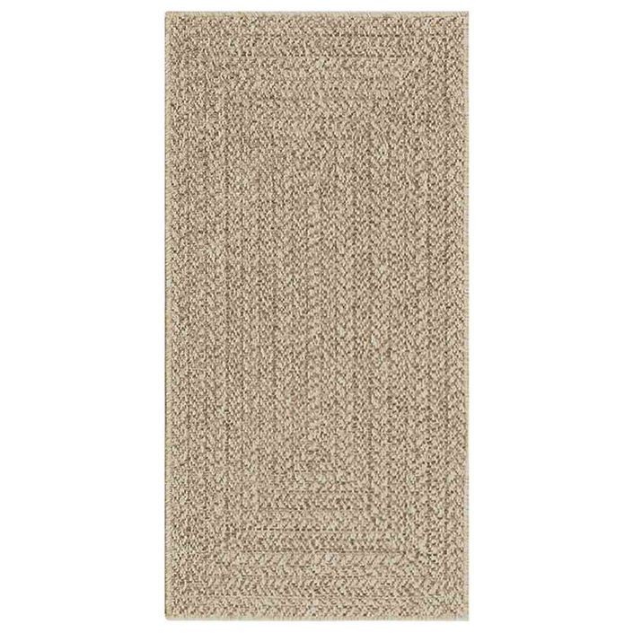 Tapis ZIZUR beige 60x110 cm aspect de jute intérieur extérieur - Photo n°2