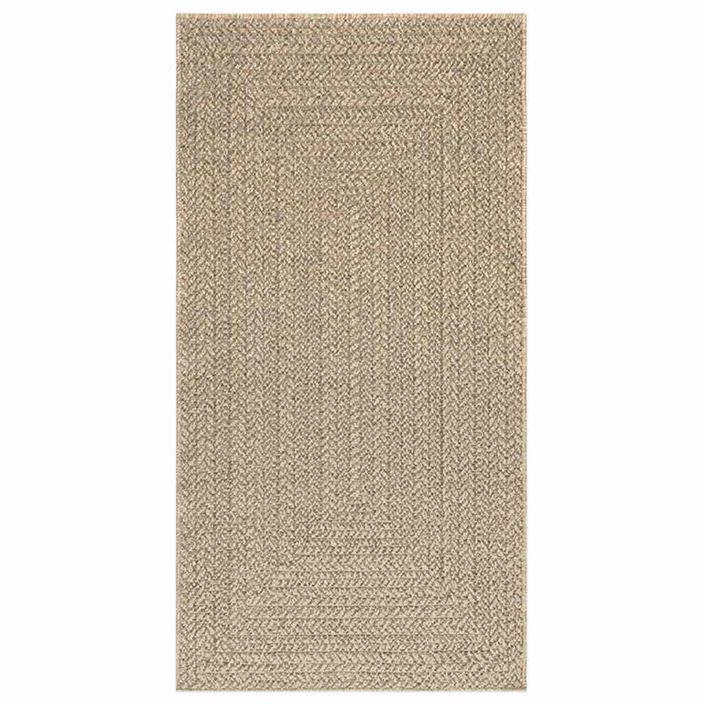 Tapis ZIZUR beige 80x150 cm aspect de jute intérieur extérieur - Photo n°2