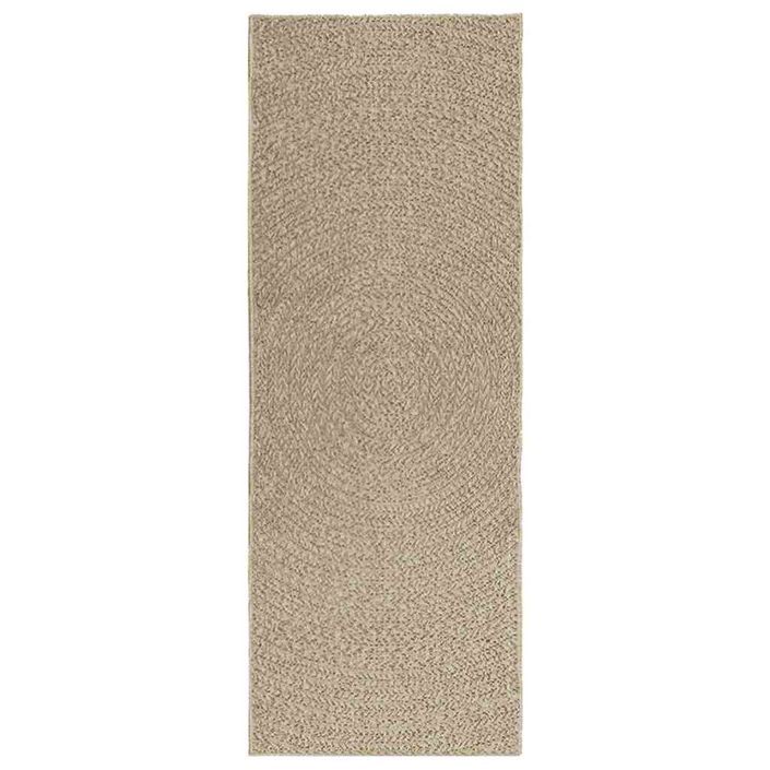 Tapis ZIZUR beige 80x200 cm aspect de jute intérieur extérieur - Photo n°2