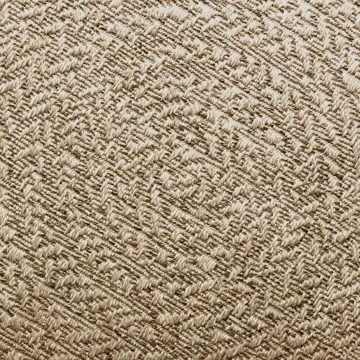 Tapis ZIZUR beige Ø 90 cm aspect de jute intérieur et extérieur - Photo n°5