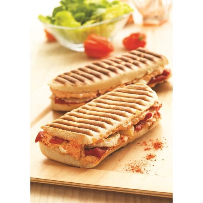 TEFAL Accessoires XA800312 Lot de 2 plaques grill panini Snack Collection - Photo n°3