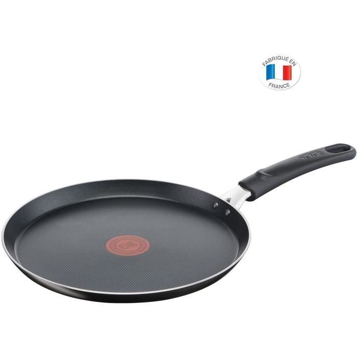 TEFAL B5541002 Easy Cook & Clean Poele a crepe 25 cm, Antiadhésive, Thermo-Signal, Tous feux sauf induction, Fabriqué en France - Photo n°1