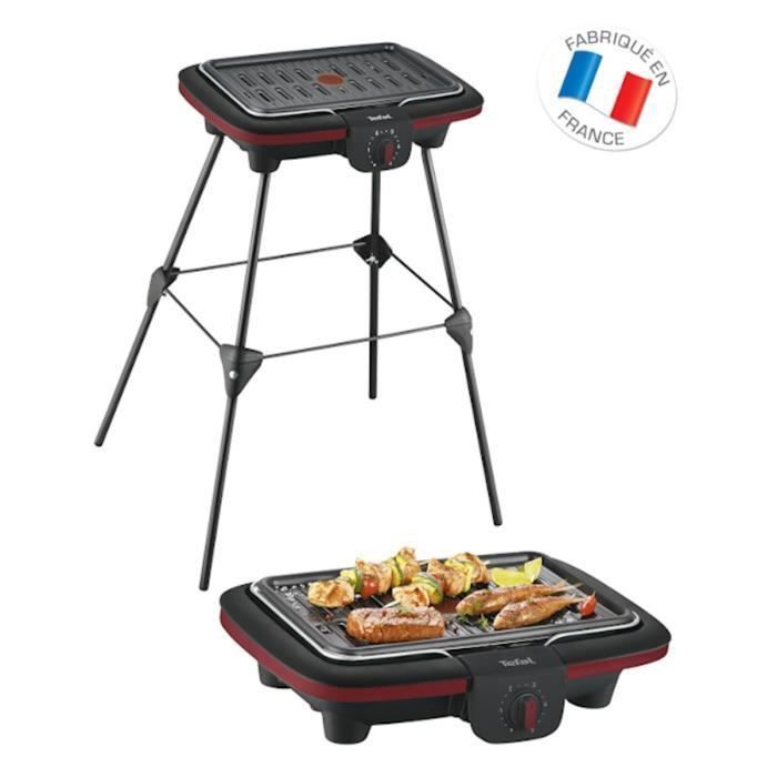TEFAL CB902O12 Barbecue électrique Easy Grill Contact sur pieds - Photo n°1