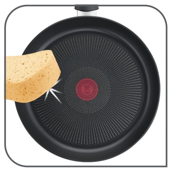 TEFAL G2543902 Poele a crepe 28 cm ECO-RESPECT - antiadhésive - Tous feux dont induction - Made in France - Photo n°5