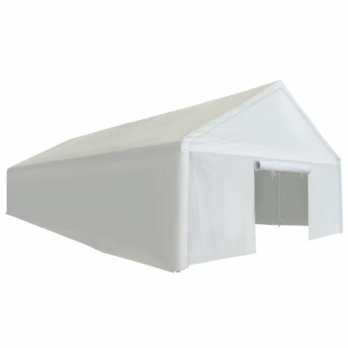 Tente de rangement PE 6 x 12 m Blanc - Photo n°2