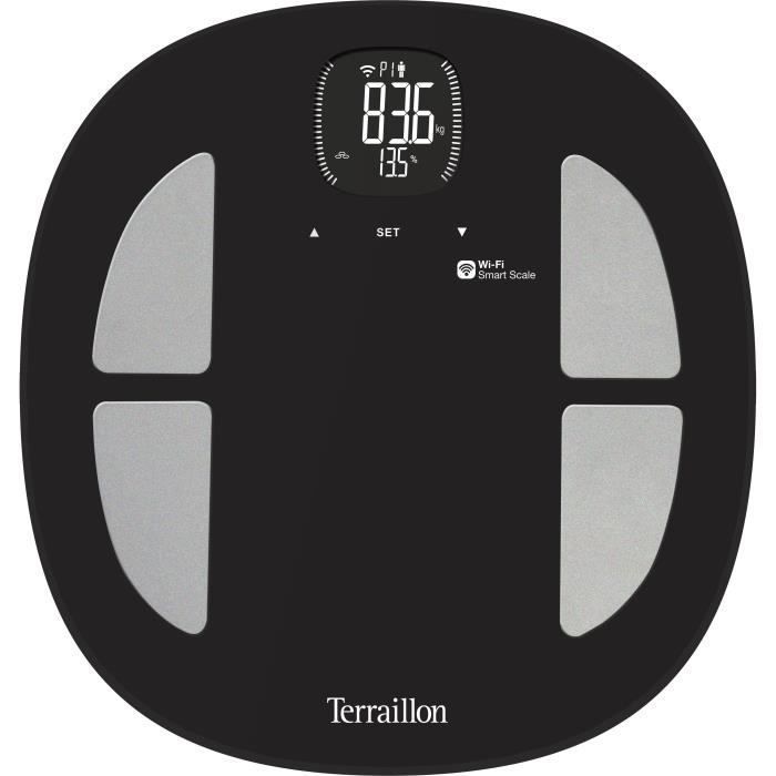 TERRAILLON 14853 - Impédencemetre connecté Run et Fit + Ecouteurs intra-auriculaires - Wi-fi, Bluetooth - 32,4x34,2cm - Noir - Photo n°3
