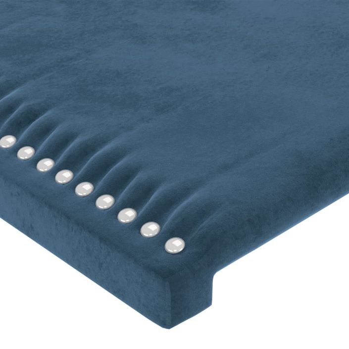 Tête de lit à LED Bleu foncé 80x5x78/88 cm Velours - Photo n°5
